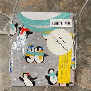Little Sleepies Gray Penguin Pajama Set